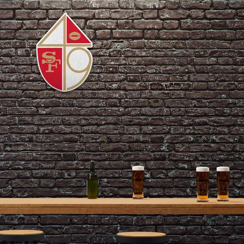 Vista 2 de Rico Industries Banderín de fútbol americano de la NFL con corte retro, decoración del hogar y la sala de estar, fieltro suave EZ para colgar