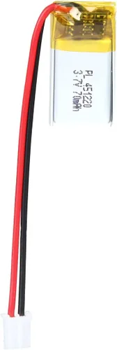 Vista 33 de Batería de 3.7V 200mAh 502025 Li-ion Li-Po recargable de iones de litio con conector de paso de 2P PH 0.079 in