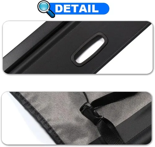 Vista 4 de Cubierta de carga para Hyundai Santa Fe accesorios 2019 2020 2021 2022 2023 negro cubierta de seguridad para maletero