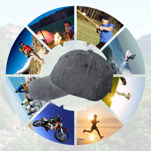 Vista 7 de Baeball Hat for Women Men Vintage Adjustable Baseball Cap Low Profile Dad Hat