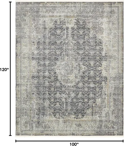 Vista 20 de Unique Loom Baracoa Collection - Alfombra de área La Cabana (2' 2" x 3' 1", gris humo/marrón)