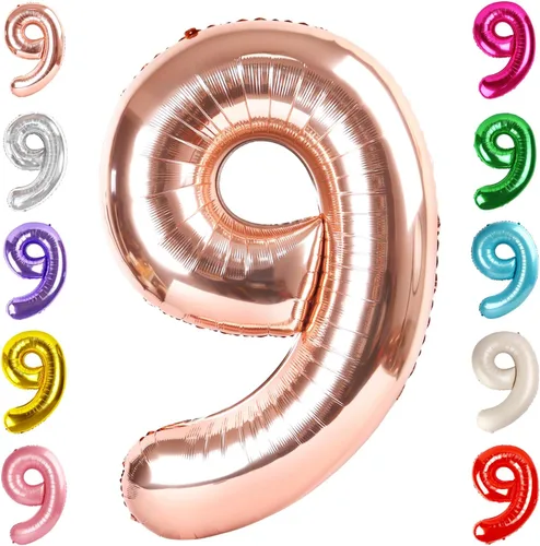 Vista 133 de Globos del números 0 de 40 pulgadas para formar los números 10, 20, 30, 40, 50, 60, 70, 80, 90, 100, para decoración de cumpleaños, bodas, eventos