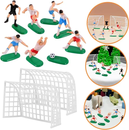 Vista 9 de DOITOOL Kit de decoración de fútbol de 8 piezas, decoración de pastel de fútbol, decoración de pastel de fútbol, decoración de pastel de fútbol