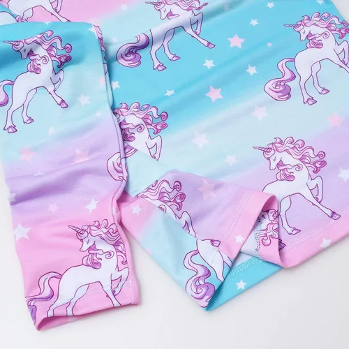 Vista 5 de Jxstar Conjunto de pijama para niñas, ropa de dormir de algodón para otoño e invierno