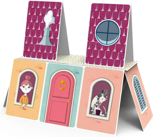 Vista 3 de Clementoni 16241, Sapientino, Castelli di Carte, Juego educativo de 6 años con azulejos ilustrados, naipes infantiles para crear castillos