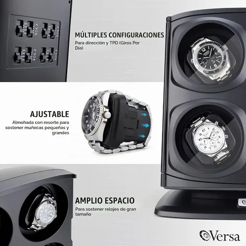 Vista 3 de Versa Quad carrete para reloj color negro