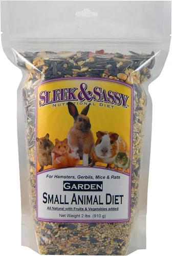 Vista 2 de SLEEK & SASSY Alimento para animales pequeños domésticos para hámsters, jerbos, ratones y ratas (2 libras)