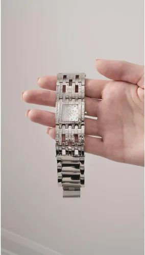 Vista 6 de GUESS Reloj de mujer de 0.866 in - Pulsera de tono plateado con esfera plateada, plateado, Classic