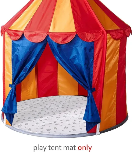 Vista 6 de Carpa emergente para niños con fondo antideslizante, alfombra redonda de juego para bebé, D=102 cm, alfombra acolchada para casas de juego
