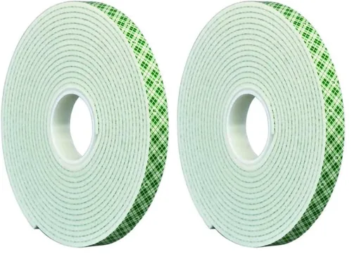 Vista 2 de 3M 4016, cinta adhesiva de doble revestimiento de espuma de uretano (varios tamaños), Blanco crudo, 1