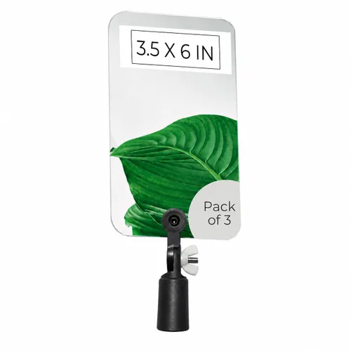 Vista 7 de Espejo de inspección Flex Vue con adaptador roscado, 3.5 pulgadas x 6 pulgadas