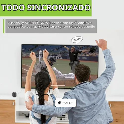 Vista 4 de Avantree Orbit - Transmisor de Audio Bluetooth 5.0 para TV con Soporte de Paso de Sonido Envolvente 5.1, Clase 1 de Largo Alcance, Pantalla LED