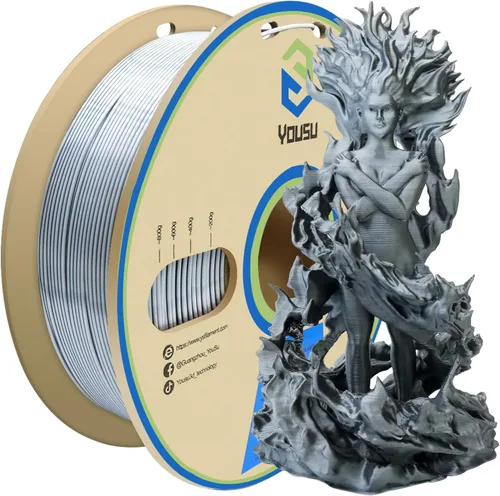 Vista 16 de Yousu Seda de Doble Color Filamento PLA para 3D Impresora Filamento Coextrusión PLA Multicolor Filamento PLA 1.75mm (± 0.03 mm) Compatible