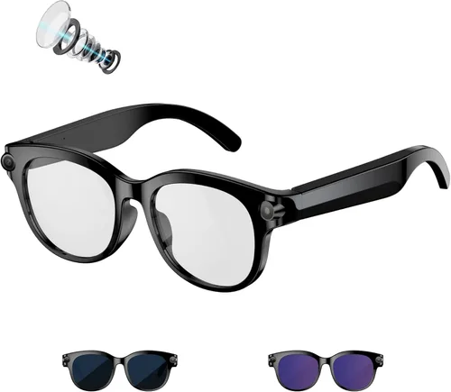 Vista 9 de Gafas inteligentes AI de 32 GB, video EIS y foto de 8 MP, lentes