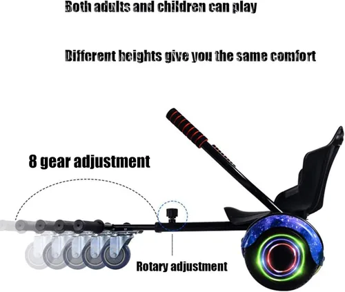 Vista 3 de TGHY Hoverboard - Accesorio para asiento sin hoverboard, apto para 6.5 pulgadas, 8 pulgadas, 10 pulgadas, todos los hoverboards autobalanceo Scooter