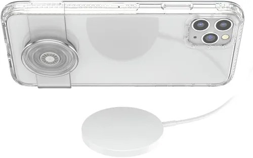 Vista 6 de PopSockets: Funda para iPhone 11 Pro Max y iPhone Xs Max con agarre y deslizamiento para teléfono, funda para iPhone Pro Max/XS Max, transparente