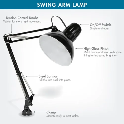 Vista 2 de Studio Designs Lámpara con brazo giratorio con foco CFL de 13 w