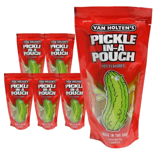 Vista 9 de Van Holten's Pickles - Eneldo Jumbo Pickle-In-A-Pouch - Paquete de 6 Eneldo clásico en una bolsa resellable, aperitivo estable, sin gluten, sin