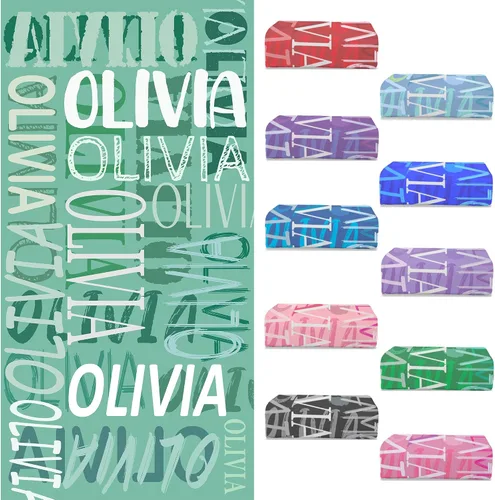 Vista 12 de Toallas de playa personalizadas con nombre para niños y adultos, toallas de viaje personalizadas de microfibra para baño y piscina
