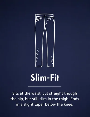 Vista 6 de Goodthreads, pantalón de vestir chino de hombre corte entallado antiarrugas