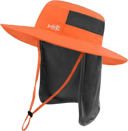 Vista 25 de BASSDASH Sombrero de pesca solar UPF 50+ resistente al agua con solapa desmontable para el cuello