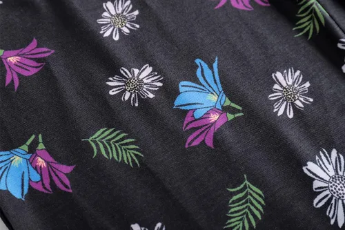 Vista 7 de Vopmocld Pijamas de algodón de 2 piezas para niñas grandes, ropa de dormir con diseño de panda de gato, ropa de dormir de manga corta, pantalones