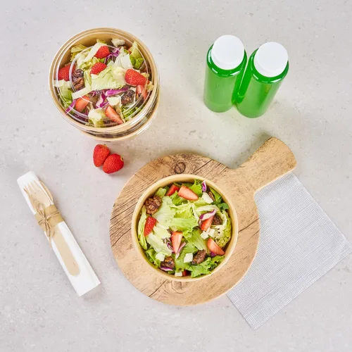 Vista 10 de Restaurantware - Bio Tek - Recipientes para llevar de 6 x 2.5 pulgadas, 200 cuencos desechables para alimentos – Tolerantes al calor, aptos