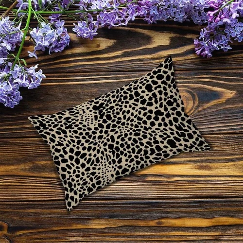 Vista 5 de Fundas de almohada con estampado de leopardo y guepardo negro y marrón, 12 x 18 pulgadas, fundas de cojín de granja para sofá, sala de estar