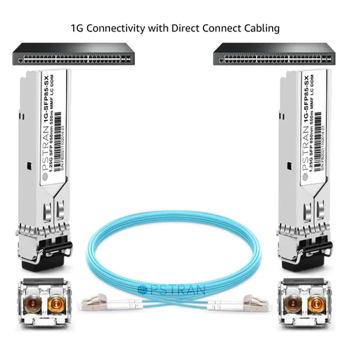 Vista 3 de 1000BASE-SX SFP módulo óptico del transmisor-receptor compatible con Alcatel-Lucent SFP-GIG-EXTND 1310nm 1.2 mi DDM Duplex LC MMF