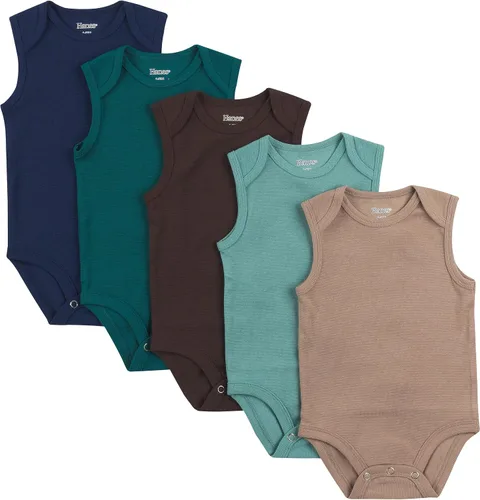 Vista 11 de Hanes Body unisex para bebé, Ultimate Flexy sin mangas para niños y niñas, paquete de 5