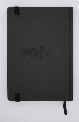 Vista 2 de HARRY POTTER - Diario encuadernado con cresta de Hogwarts, negro