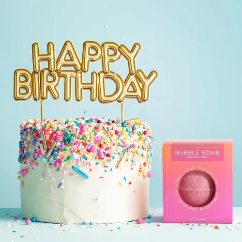 Vista 7 de Bombas de jabón para baño de burbujas, Pastel de cumpleaños