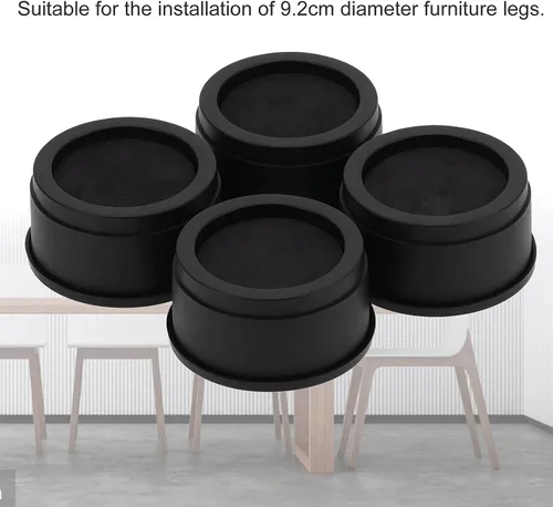 Vista 6 de Furniture Risers, 4PCS Bed Lifts Riser Non Slip Floor Protector Furniture for Dorm Room Storage