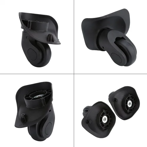 Vista 3 de Dilwe - Ruedas de repuesto para maleta de equipaje 2 pares de ruedas de PVC gran accesorio para maleta de equipaje W041-2 L
