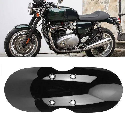 Vista 2 de Guardabarros para motocicleta, guardabarros delantero, accesorio de motocicleta Aukson para Bonneville T100 2001-2016 (negro) guardabarros delantero