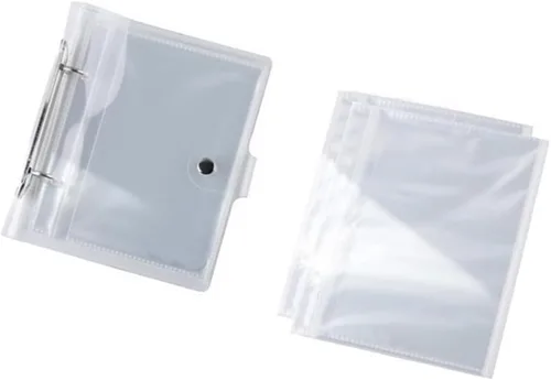 Vista 3 de Álbumes de fotos de 2 x 3 pulgadas, libros de fotos para imágenes de 2.5 x 3.5, mini álbum de fotos con tapa abatible, soporte impermeable