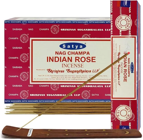Vista 17 de Aruda - Varillas de incienso y soporte para varillas de incienso, paquete Insence Insense Satya Incense
