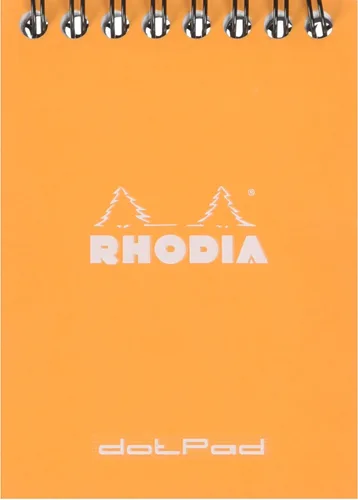 Vista 22 de Rhodia Bloc de notas encuadernado con alambre, A4, punto - negro (185039C)