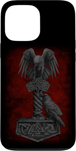 Vista 24 de Funda para iPhone 17 de Mjolnir Odín de la mitología vikinga nórdica de Thor