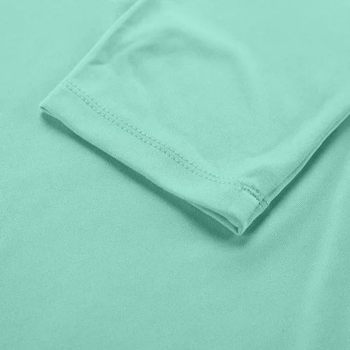 Vista 7 de Camisas de golf de manga 34 con cuello en V para mujer, absorben la humedad, camisetas de punto de rendimiento, fitness, entrenamiento, deportes