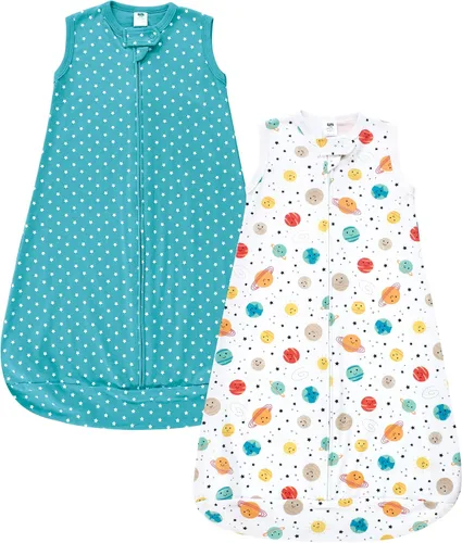 Vista 62 de Hudson Baby Saco de dormir unisex de algodón con manga larga para bebé, saco, manta