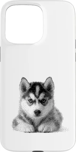 Vista 28 de Cute Siberian Husky for Dog Mom and Paw Parents Case for iPhone 16