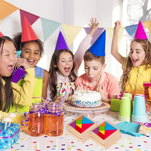 Vista 7 de ArtCreativity Rompecabezas de madera Tangram para niños, 7 piezas de colores, rompecabezas educativo, juguete de aprendizaje para niños y niñas
