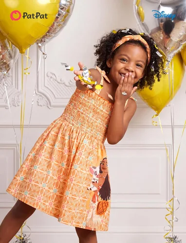 Vista 3 de Disney Vestido de princesa Frozen, Elsa, Minnie Stitch, para niña, con lazo, tirantes fruncidos, traje de verano, para fiesta de cumpleaños, 2-9 años