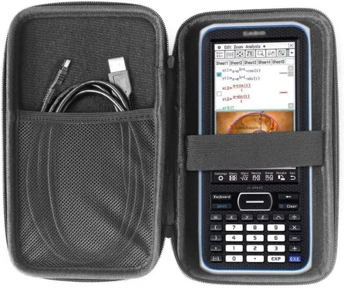 Vista 2 de Estuche rígido compatible con calculadora gráfica Casio FX-CP400-L