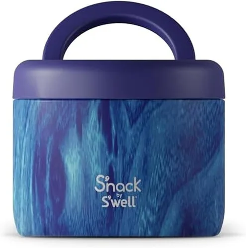 Vista 9 de S'well S'nack Recipiente de alimentos de acero inoxidable, 10 onzas, árbol de menta, cuencos aislados de doble capa, sin BPA