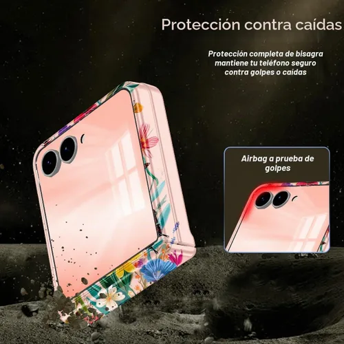Vista 6 de Hekodonk Funda para Galaxy Z Flip 7, compatible con MagSafe, protector de pantalla integrado, protección de bisagra, magnética, delgada, a prueba
