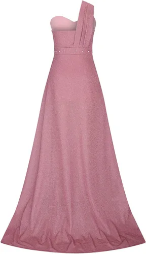 Vista 4 de Vestidos largos de noche para mujer, elegante vestido con lentejuelas brillantes, vestido sexy con purpurina para fiesta, largo hasta el suelo