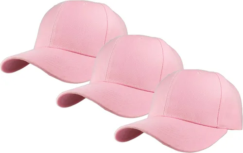 Vista 24 de Gelante - Gorra lisa de béisbol ajustable con correa trasera (3 unidades)