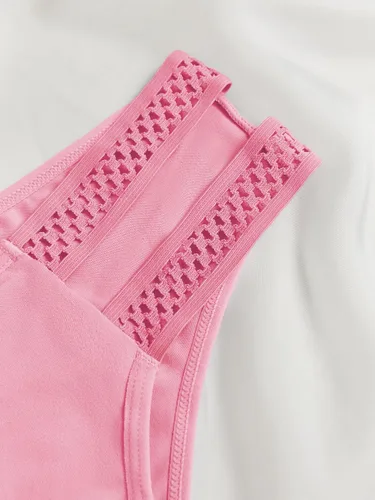 Vista 3 de Banamic Ropa interior de algodón para mujer, tanga de cintura alta, bragas sexys